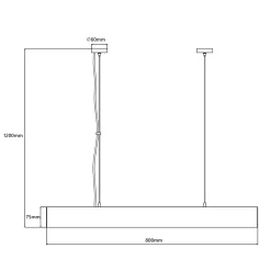 Lampa wisząca Luci M LED CCT Tuya biała (LP-1401/1P M WH Smart) - Light Prestige