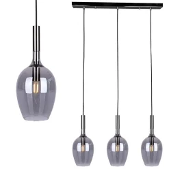 Lampa wisząca LUGANO SMOKED 3 (ML8814) - Milagro