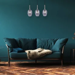 Lampa wisząca LUGANO SMOKED 3 (ML8814) - Milagro