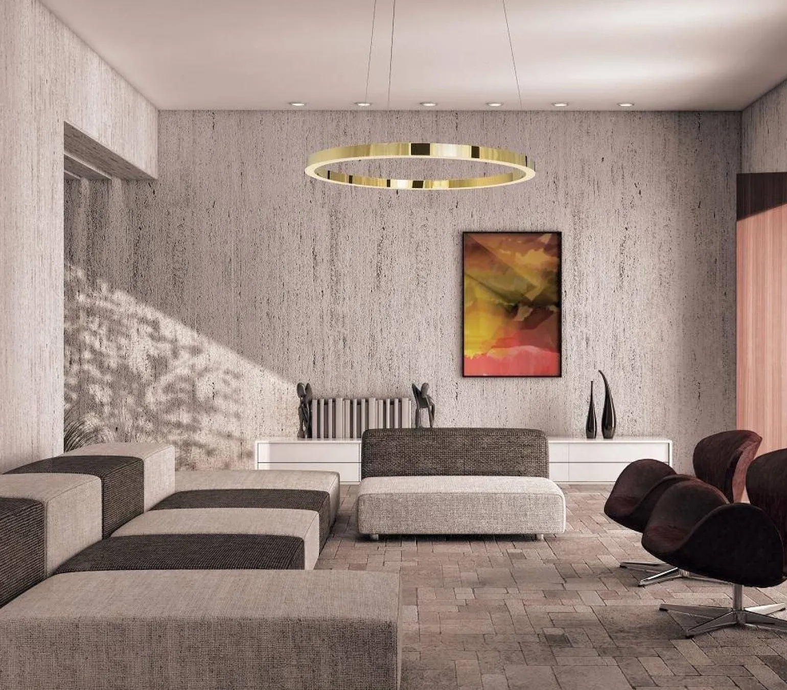 Lampa wisząca LUXURY Ø 110 cm ściemnialna (P0370D) - Maxlight