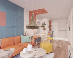 Lampa wisząca Mahaka 2 - Beżowa (500 mm) (5179) - Shilo