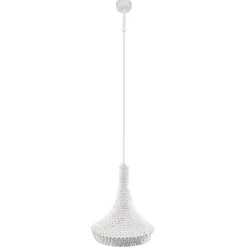 Lampa wisząca Mahaka 1 - Biała (260 mm) (5175) - Shilo