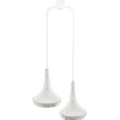 Lampa wisząca Mahaka 2 - Biała (500 mm) (5176) - Shilo