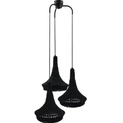 Lampa wisząca Mahaka 3 - Czarna (500 mm) (5174) - Shilo