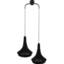 Lampa wisząca Mahaka 2 - Czarna (500 mm) (5173) - Shilo