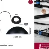 Lampa wisząca MAPALO Plug & Shine 2W 3000K IP44 24V antracyt (PL93103) - PAULMANN