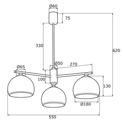 Lampa wisząca MARBELLA (1487) - ARGON