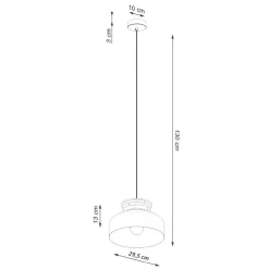 Lampa wisząca MARION czarna (SL.1351) - Sollux Lighting