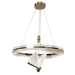 Lampa wisząca Marissa Cristal złota LED CCT (LP-2515/1P Cristal GD) - Light Prestige