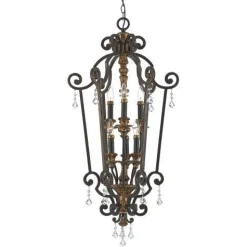 Lampa wisząca MARQUETTE kol. Brąz antyczny (QZ/MARQUETTE6/B) Elstead Lighting - żyrandol