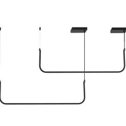 Lampa wisząca MINIMA-2 led czarna 120 cm (MP0095-2-120) - Step into Design