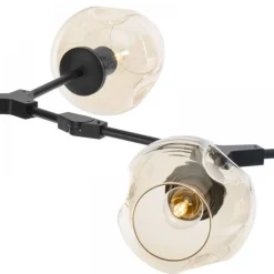 Lampa wisząca MODERN ORCHID-6 bursztynowo czarna 130 cm (ST-1232-6) - Step into Design