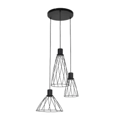 Lampa wisząca MODESTO BLACK 3 KOŁO (10187) - TK Lighting