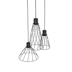 Lampa wisząca MODESTO BLACK 3 KOŁO (10187) - TK Lighting