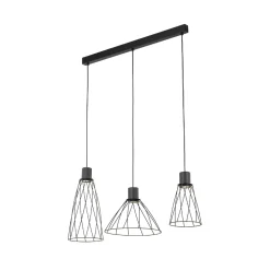Lampa wisząca MODESTO BLACK 3 listwa (10149) - TK Lighting