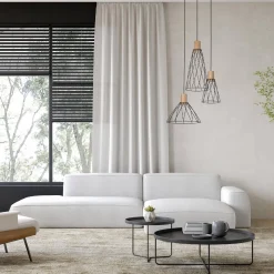 Lampa wisząca MODESTO WOOD SOSNA 3 KOŁO (10188) - TK Lighting