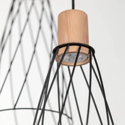 Lampa wisząca MODESTO WOOD SOSNA 3 KOŁO (10188) - TK Lighting