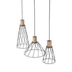 Lampa wisząca MODESTO WOOD SOSNA 3 listwa (10158) - TK Lighting