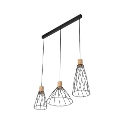 Lampa wisząca MODESTO WOOD SOSNA 3 listwa (10158) - TK Lighting