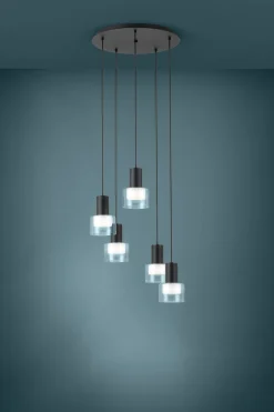 Lampa wisząca MOLINEROS czarna (39727) - EGLO