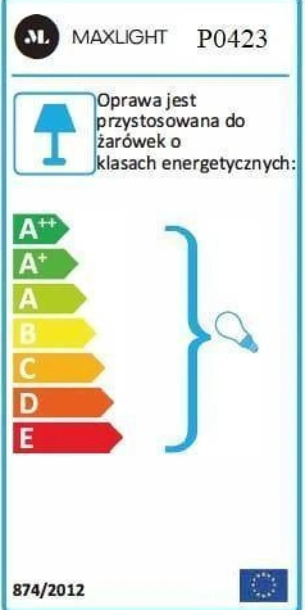 Lampa wisząca Monacoota ø 42 cm (P0423) - Maxlight
