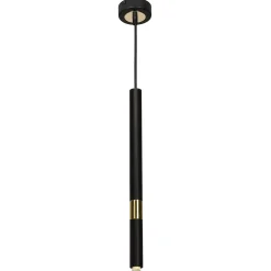 Lampa wisząca MONZA BLACK / GOLD 1xG9 8W (MLP6333) - Milagro