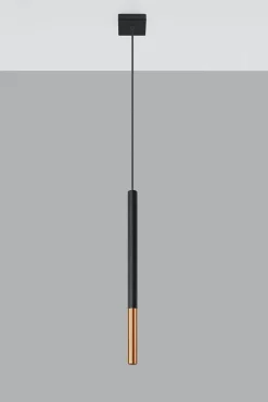 Lampa wisząca MOZAICA 1 czarny/miedź (SL.0888) - Sollux