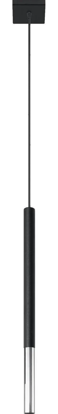 Lampa wisząca MOZAICA 1 czarny/chrom (SL.0885) - Sollux