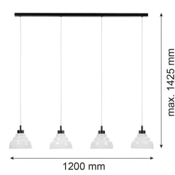 Lampa wisząca na listwie VENTURA (1860) - Argon