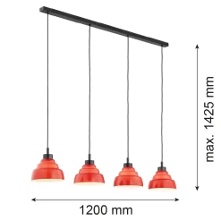 Lampa wisząca na listwie VENTURA (1859) - Argon