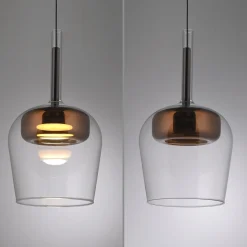 Lampa wisząca na pilota i aplikację, z płynną regulacją wysokości Q-KON MIEDZIANY (2741-20) - Paul Neuhaus