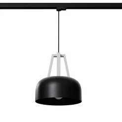 Lampa wisząca na szynie CASCO czarna/biała E27 3000K 7,5W 620lm (MYL.00197) - Make Your Light