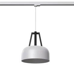 Lampa wisząca na szynie CASCO biała/czarna E27 (MYL.00190) - Make Your Light