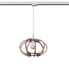 Lampa wisząca na szynie MANDELINO naturalne drewno E27 #W (MYL.00205) - Make Your Light