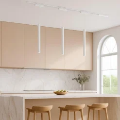 Lampa wisząca na szynie, sterowana aplikacją Slim Magnetic Track Biały pendant 6W LED Tuya CCT (ML2208) - Milagro