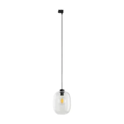 Lampa wisząca na szynie TRACER ELIO TRANSPARENT TRÓJOBWODOWY 1XE27 (10682) - TK Lighting