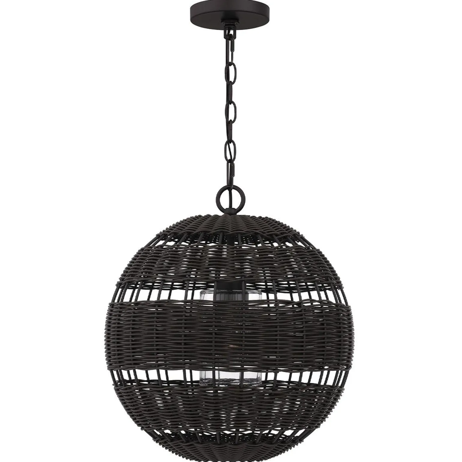 Lampa wisząca na taras Lindendale Western brąz (QZ-LINDENDALE-P-WT) - Elstead Lighting