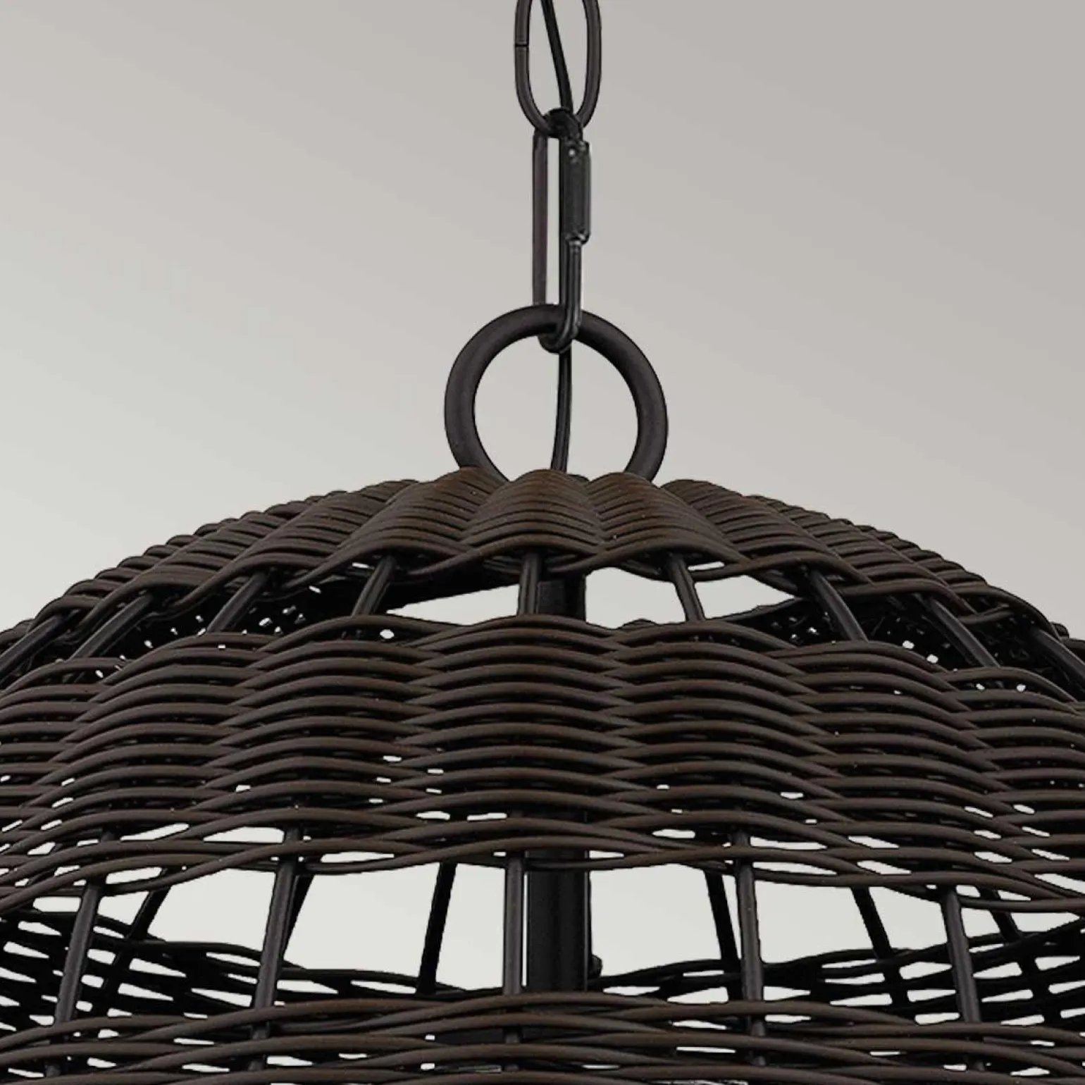 Lampa wisząca na taras Lindendale Western brąz (QZ-LINDENDALE-P-WT) - Elstead Lighting