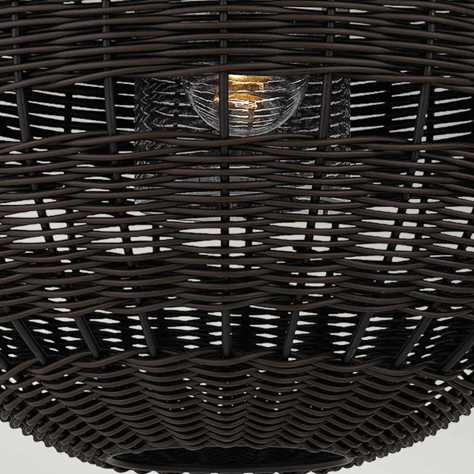 Lampa wisząca na taras Lindendale Western brąz (QZ-LINDENDALE-P-WT) - Elstead Lighting