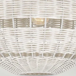 Lampa wisząca na taras Lindendale Antyczna biel (QZ-LINDENDALE-P-AWH) - Elstead Lighting