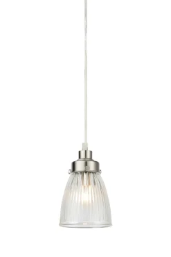 Lampa wisząca nad stół BELLIS Pendant 1L Clear/Satin Nickel (109009) Markslojd