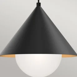 Lampa wisząca nad wyspę kuchenną Remyck Matowa czerń (ALM-REMYCK-P-BK) - Elstead Lighting