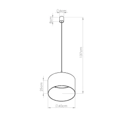 Lampa wisząca NEVIA granat (SL.1851) - Sollux Lighting