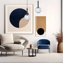 Lampa wisząca NIKO BLACK Ø 20 (ML0329) - Milagro