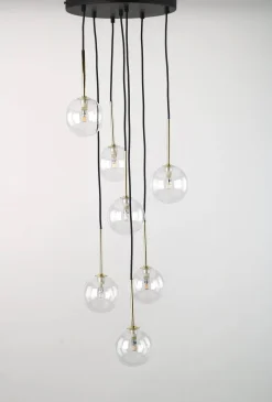 Lampa wisząca NILOS BLACK / GOLD 7 (5362) - TK Lighting