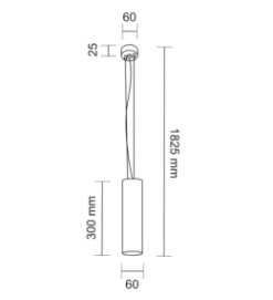 Lampa wisząca NODA (czarny) (5542) - Shilo