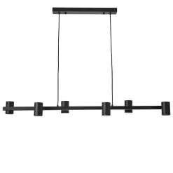 Lampa Wisząca Noe Long 6 listwa (PL0111-BK) - Yaskr