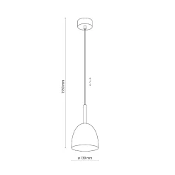 Lampa wisząca NORD WHITE 1 PŁ (4868) - TK Lighting