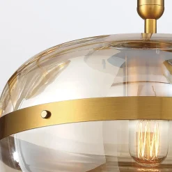 Lampa wisząca Nottingham - 1 źródło światła - Antyczny mosiądz (QN-NOTTINGHAM-1P-AB) - Quintiesse