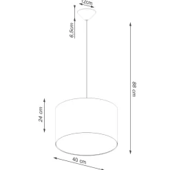 Lampa wisząca NOVA 40 biała (SL.1404) - Sollux Lighting